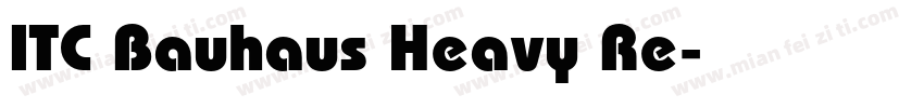 ITC Bauhaus Heavy Re字体转换